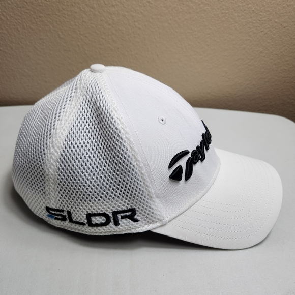 TaylorMade Mens Performance Cage Golf Hat in White-Size L - Picture 4 of 10
